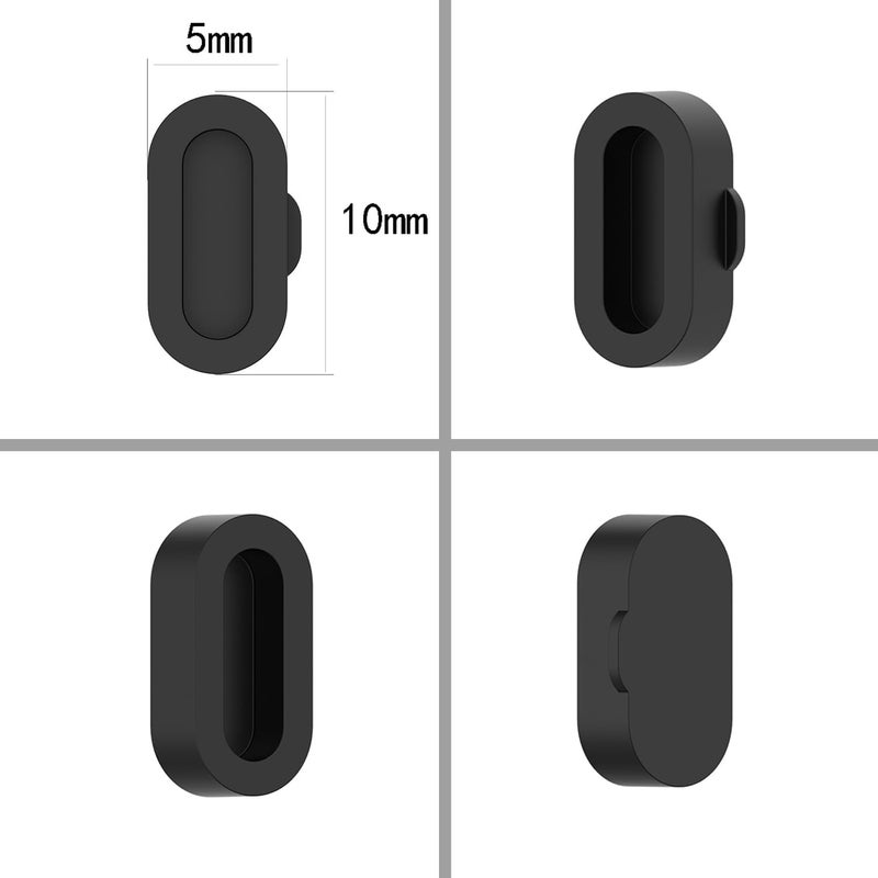 FanTEK 10pcs Anti-dust Plugs for Garmin Fenix 8/7/7S/7X 5/5S/5X Plus/6S 6 6X Silicone Charger Port Protector, Compatible for Garmin Venu 2/Vivoactive 3/4/Instinct 2/Forerunner 935/45S/245/945 - Image 2